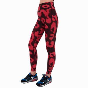 Splits59 Ava High Waist Techflex 7/8 Leggings, Red Animal, XS
